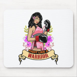 Mousepad Mulher Latina Empoderada Boxe Kickboxing Garota Fi