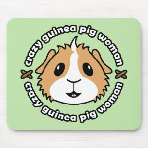 Mousepad Mulher louca Mousemat da cobaia