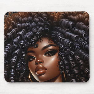 Mousepad Mulher magia negra melanina é rainha
