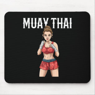 Mousepad Mulher Muay Thai - Boxe Tailandês e Kickboxing