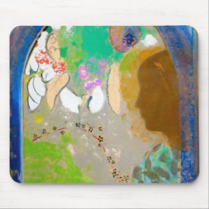 Mousepad Mulher na janela, Redon