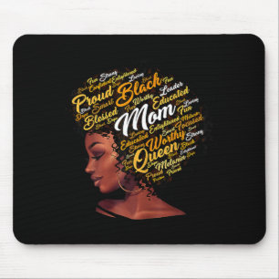 Mousepad Mulher negra mãe afro-americana feliz dia das mães