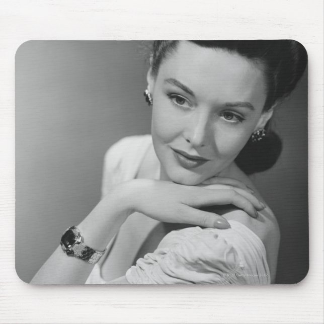 Mousepad Mulher no vestido de noite (Frente)