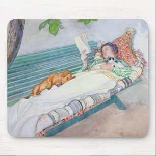 Mousepad Mulher que encontra-se em um banco, 1913 (w/c no