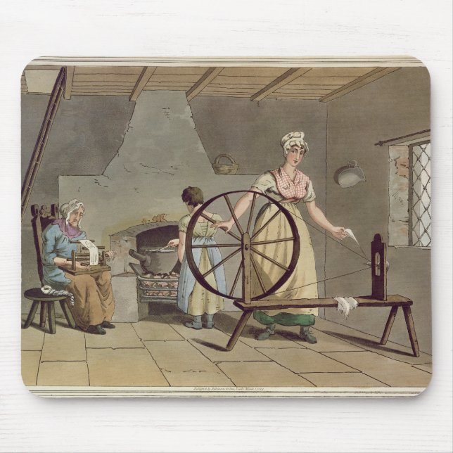 Mousepad Mulher que gira, 'do traje de Yorkshire (Frente)
