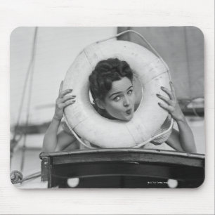 Mousepad Mulher que levanta 3