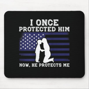 Mousepad Mulher Veteranos Exército de Bandeiras Americanas