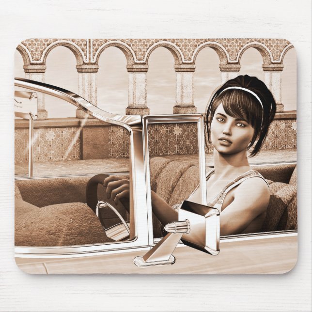 Mousepad Mulher Vintage (Frente)