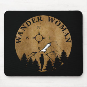 Mousepad mulher vintage vagando por mulheres