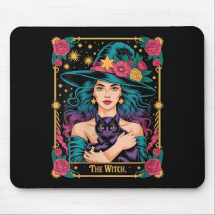 Mousepad Mulheres A Bruxa Carta Halloween Gótico Bruxas