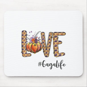 Mousepad Mulheres Adoram Gaga A Vida Pumpkin Outono Hallowe