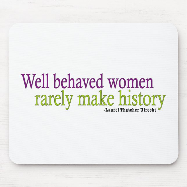 Mousepad Mulheres bem comportadas (Frente)