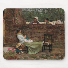 Mousepad Mulheres conversando sobre o Muro do Jardim (Gossi