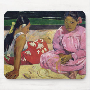 Mousepad Mulheres de Paul Gauguin de Tahiti, na praia,