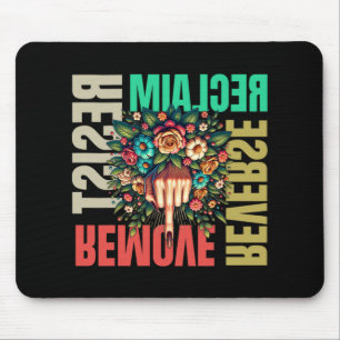 Mousepad Mulheres Dedo do Meio Remover Reverter Reivindicar