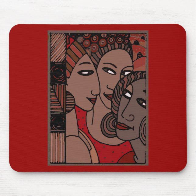 Mousepad Mulheres do afro-americano (Frente)