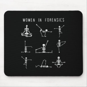 Mousepad Mulheres Em Ciência Forense Esqueleto Yoga Ps Médi