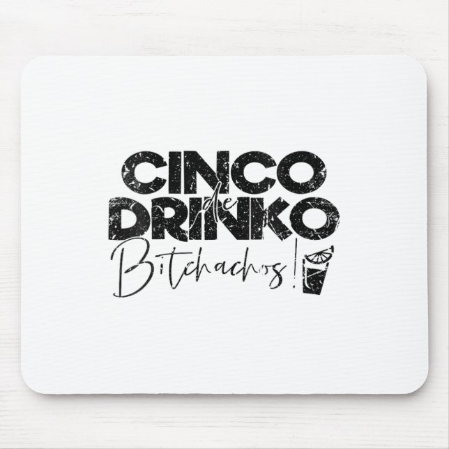Mousepad Mulheres Engraçadas Cinco De Mayo — Cinco Mexicano (Frente)