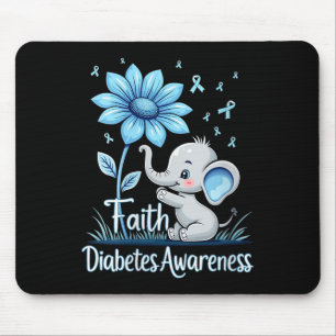 Mousepad Mulheres Engraçadas Fé Elefante Elefante Sunflower