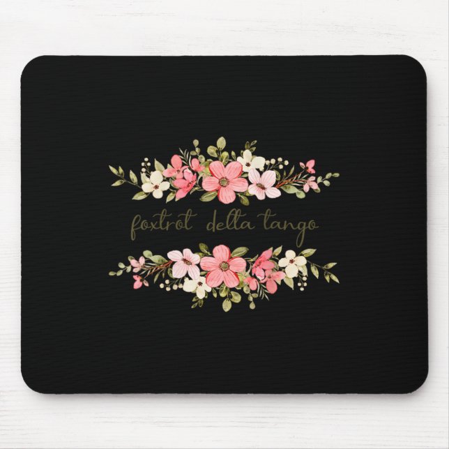 Mousepad Mulheres Engraçadas Foxtrot Tango Delta Mulheres F (Frente)