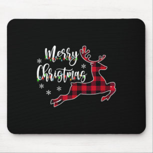 Mousepad Mulheres Feliz Reindedo de Natal Buffalo Xadrez Ve