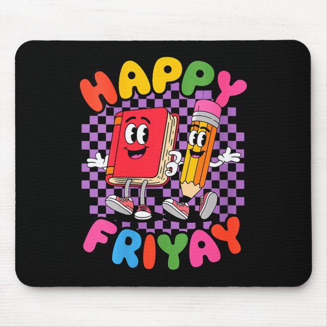 Mousepad Mulheres Feliz Sexta-feira Fri-yay Professora Esco (Frente)