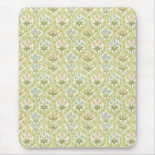 Mousepad Mulheres femininas com padrão floral verde