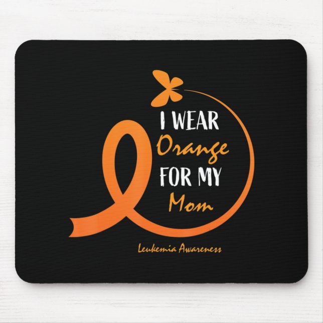Mousepad Mulheres Homens Crianças Eu Visto Laranja Para Min (Frente)