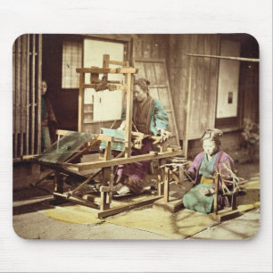 Mousepad Mulheres japonesas que tecem, c.1890 (phot