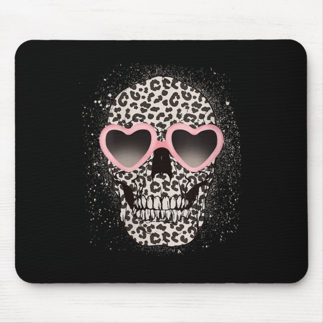 Mousepad Mulheres Leopard Gótica Skeleton Legal Cheetah (Frente)