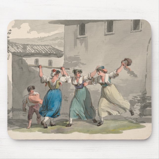 Mousepad Mulheres lutando em Roma, Itália (cena histórica) (Frente)