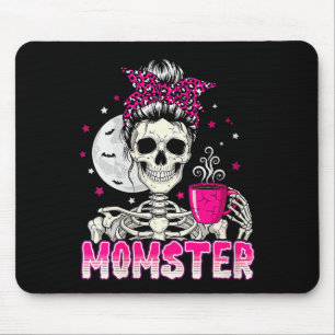 Mousepad Mulheres Mãe Monstro Caveira Mãe Amante Café Hallo