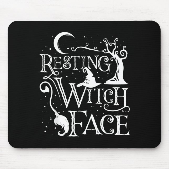 Mousepad Mulheres Meninas Engraçado Halloween Descansando R (Frente)