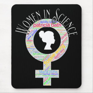 Mousepad Mulheres Na Ciência Sexo Feminino Design