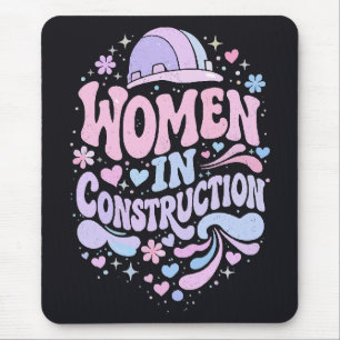 Mousepad Mulheres na Construção Retro Empoderamento