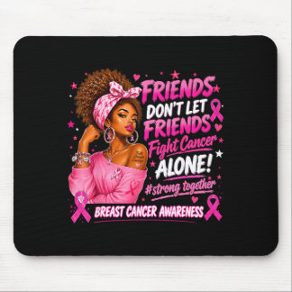 Mousepad Mulheres Negras Africanas Rosa Conscientização sob