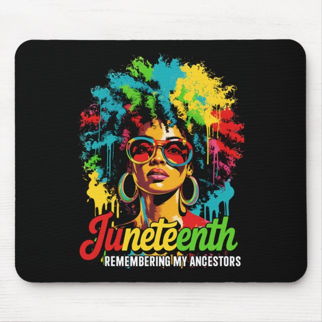 Mousepad Mulheres Negras Liberdade Juneteenth 1865 Lembrand (Frente)