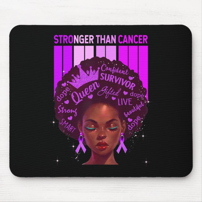 Mousepad Mulheres Negras Rainhas Mais Fortes Que A Epilepsi (Frente)