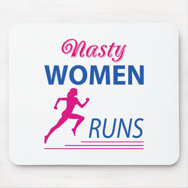 Mousepad Mulheres nojentas correm (Frente)