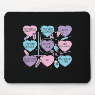 Mousepad Mulheres Obstetrícia Dia dos Namorados Enfermeira