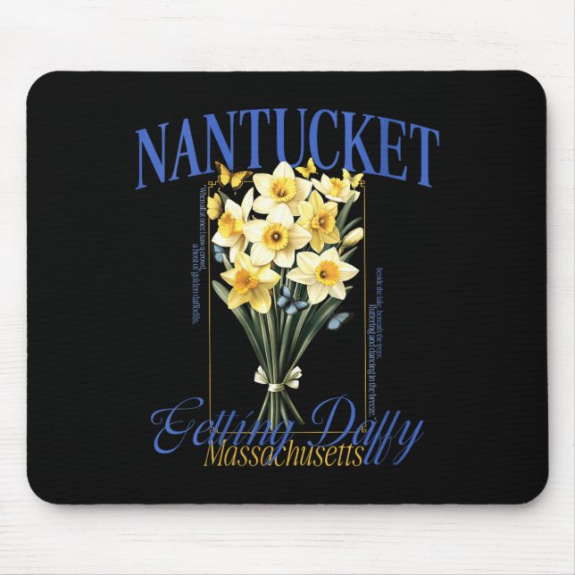 Mousepad Mulheres Obtendo Daffy Nantucket Flor de Narciso (Frente)
