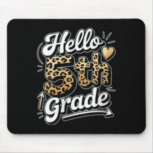 Mousepad Mulheres Olá 5º Quinta Série Professor de Leopardo