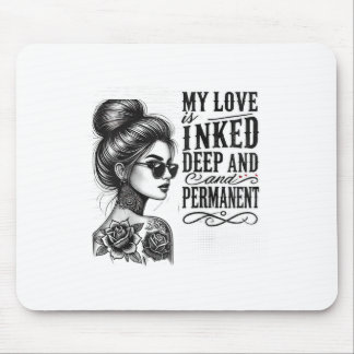 Mousepad Mulheres pelo Solteiro tatuado no Dia Anti-Valenti