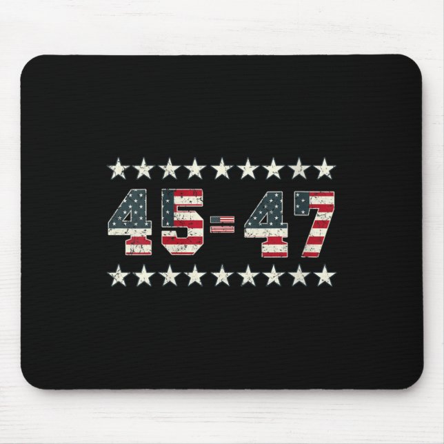 Mousepad Mulheres Pro Trump 2024 45th Potus 45=47 President (Frente)