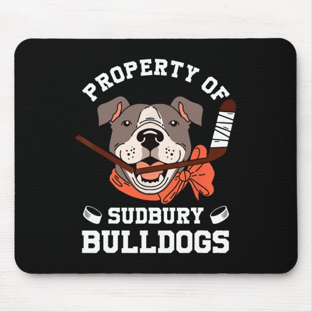 Mousepad Mulheres Propriedade Do Sudbury Bulldog Divertido  (Frente)