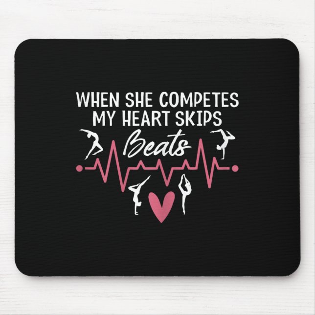 Mousepad Mulheres Quando Ela Compete Meu Coração Salta Bati (Frente)