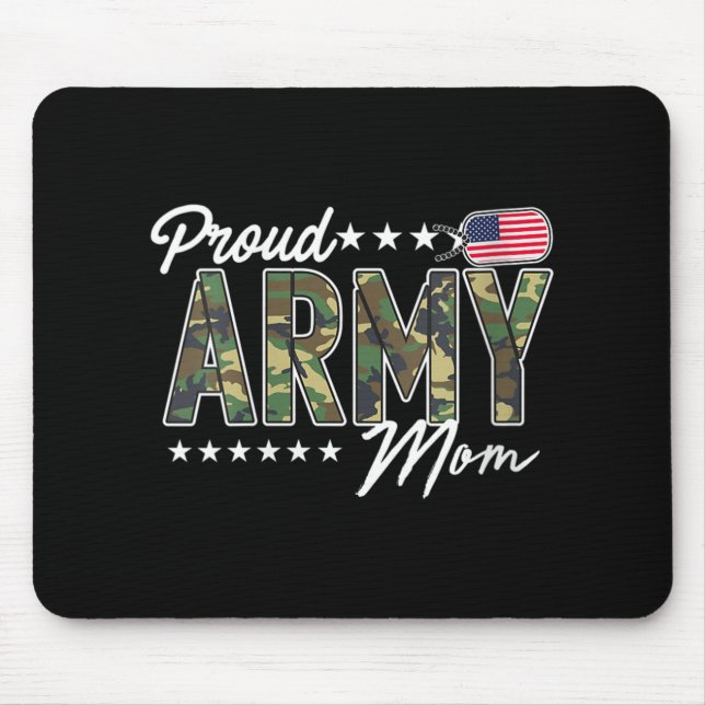 Mousepad Mulheres Que Ocupam Militares Orgulhosos Mãe Para  (Frente)