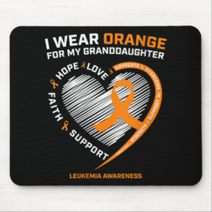 Mousepad Mulheres Que Visto Laranja Para Minha Neta Leucemi