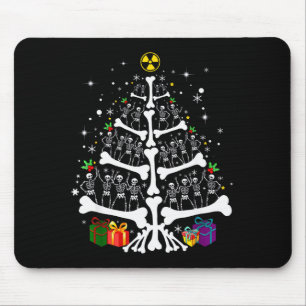 Mousepad Mulheres Radiologia Esqueleto Árvore de Natal Técn