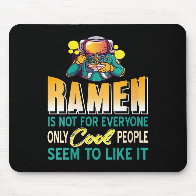 Mousepad Mulheres Ramen Amam Apenas Astronautas Espaciais E (Frente)